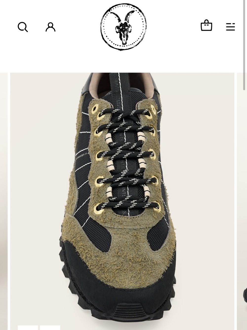 All Saints Nevis Sneakers in Khaki Green